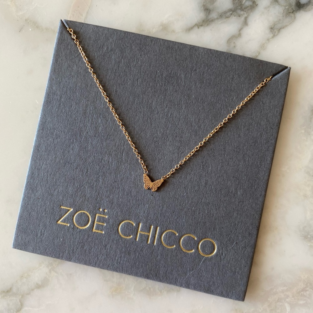 Zoe Chicco Itty Bitty Butterfly Necklace